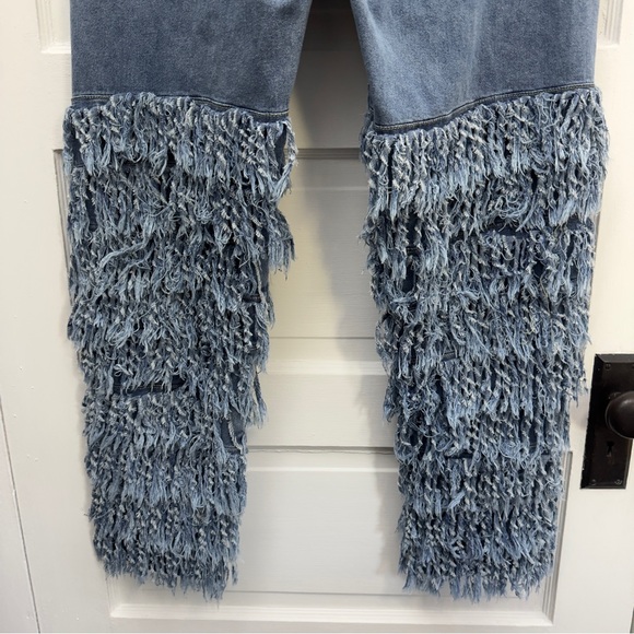 Cuyulitcik Fringe Statement Jeans Women’s 4XL - Picture 7 of 11